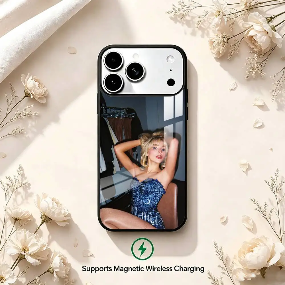 Фото Чехол с беспроводной зарядкой Singer S-Sabrina Carpenter для iPhone 17 16 15 14 Plus 13 12 11 Pro RMax MINI PLUS №3