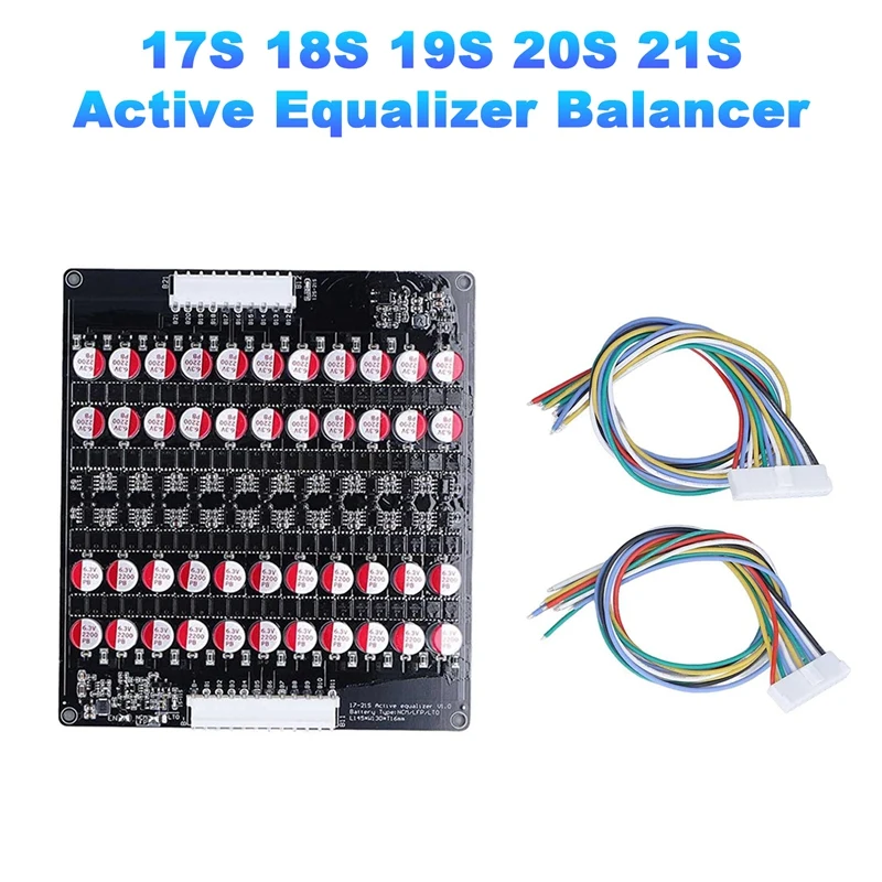 17S 18S 19S 20S 21S Active Equalizer Balancer Lifepo4 Lipo LTO Battery Energy Equalization Capacitor BMS Board