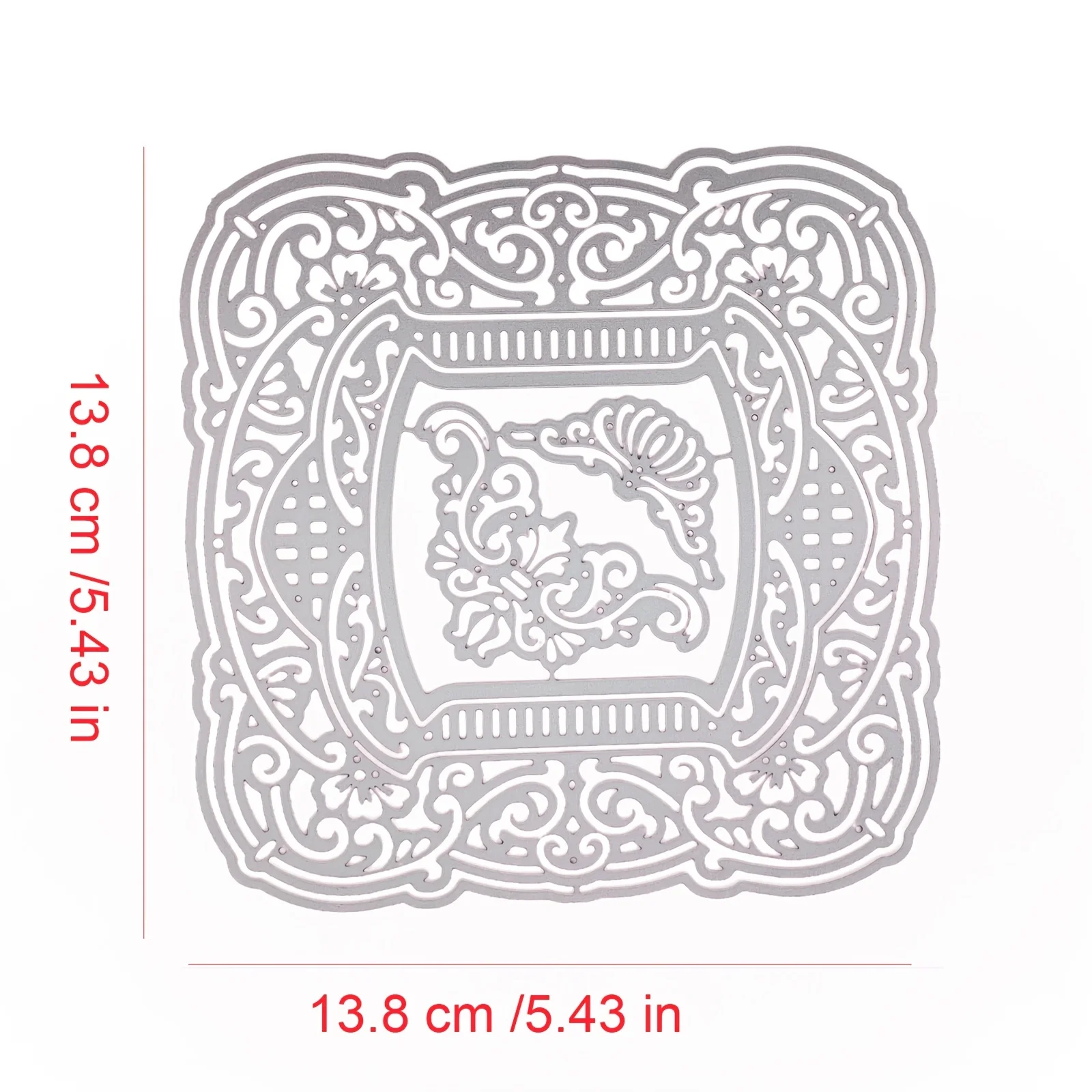 Квадратная кружевная рамка с облаками металлические Вырубные штампы сделай сам