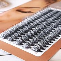 100 bundles 5row eyelash extension natural russian volume faux cils eyelashes individual 30d cluster false lashes makeup tools