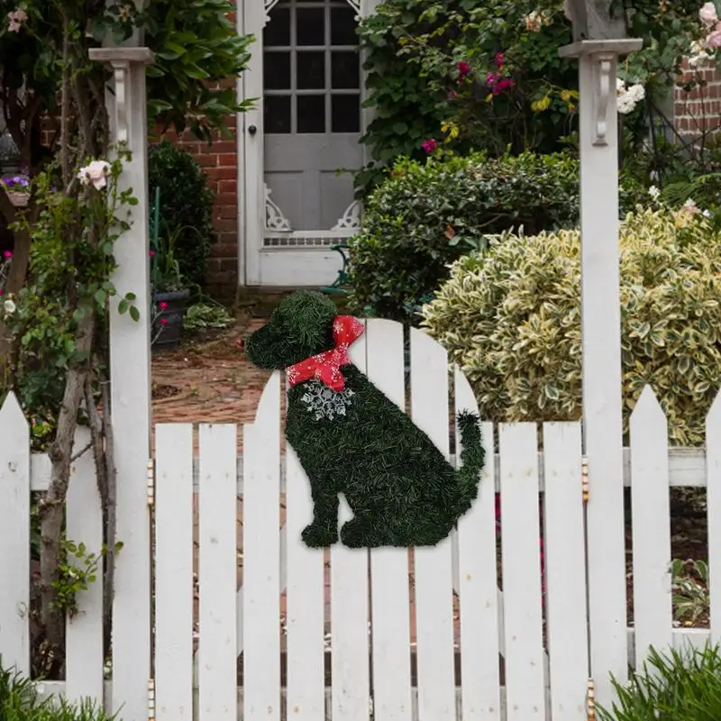 Рождественский венок с изображением кошки фермерский дом рождественский