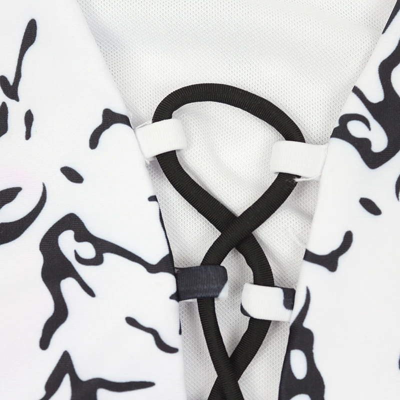 MUOLUX Черно-белый бикини Tie Dye