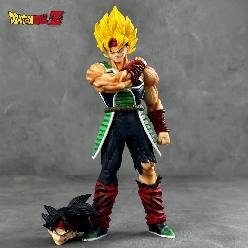 24 см аниме Dragon Ball Super Saiyan Badak двойная голова резьба сцена модель ручной работы