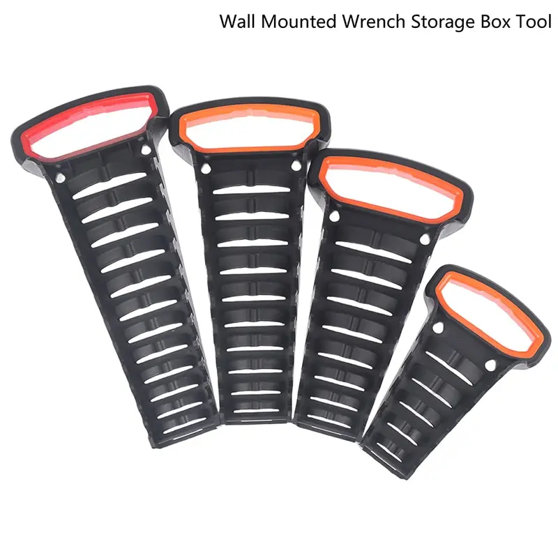

Wrench Organizer Tray Tool Storage Rack Plastic Socket Holder Wall Mounted Hand Tools Organizer Cabinet