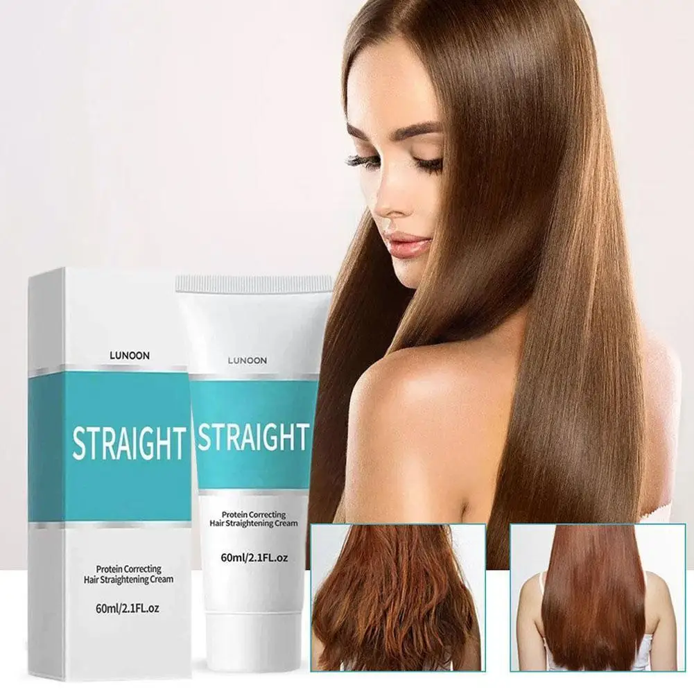 

Протеиновый крем для выпрямления и смягчения волос, крем для прямых волос, товары для сглаживания и выпрямления, волнистые или волнистые волосы M4W2