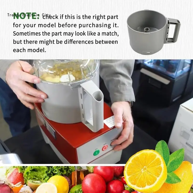 Практичная чаша емкостью 3 литра для кухонных комбайнов R2B R2N Профессиональная R9CD