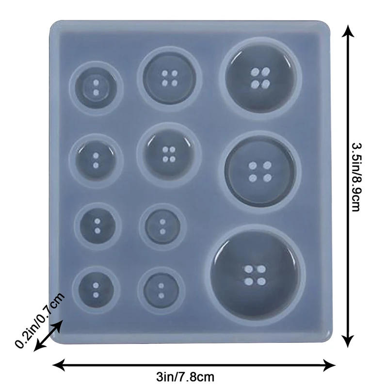 Силиконовая форма сделай сам кнопка из смолы ручной работы с отверстием кулон