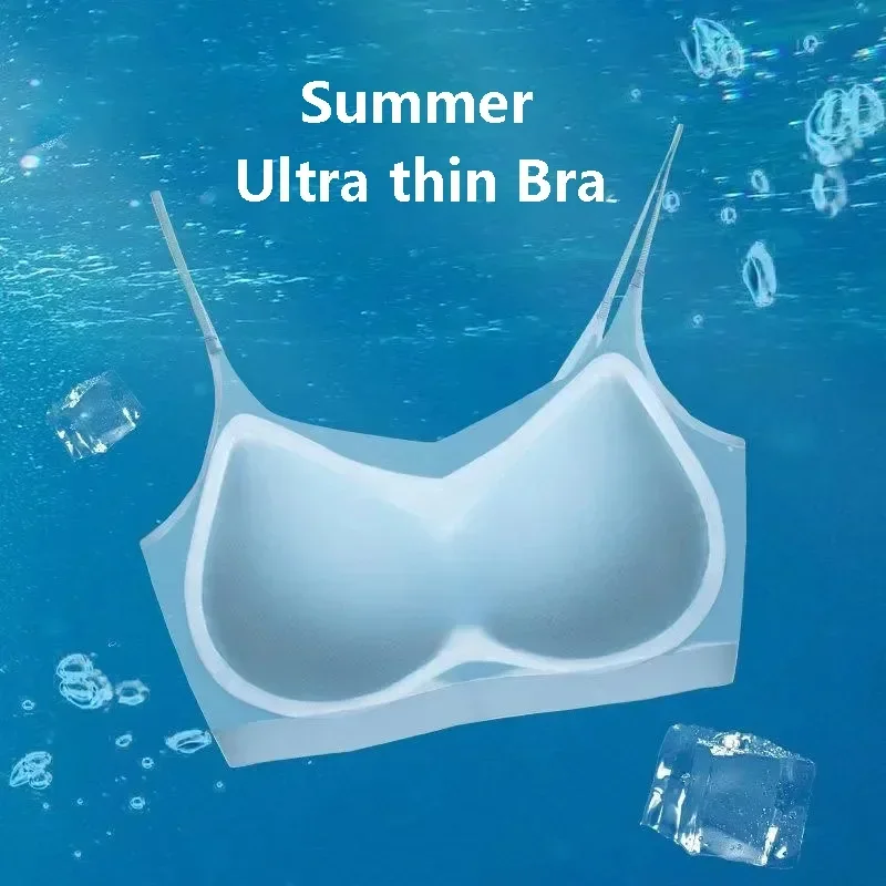 

Bra Beautiful Wear Wireless Ultra-thin 2023 Padded Ice Brassiere Back Silk Inside Summer Vest Seamless Sling Women Invisible Bra