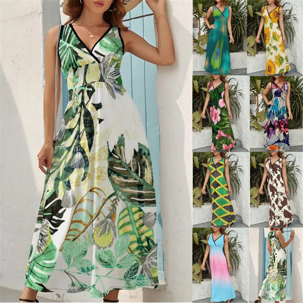 

Женское платье-пуловер с V-образным вырезом, без рукавов