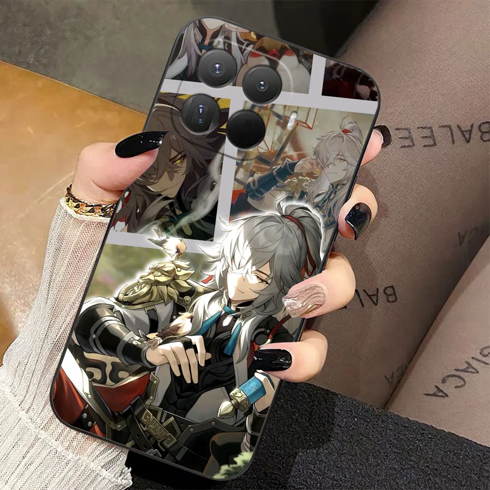 Фото Чехол для телефона Xiaomi 15 15T 14T 12T 11 11T POCO F8 F7 F6 F5 X8 X7 X5 M7 PRO, чехол-накладка Honkai Star Rail Blade Jing Yuan №4