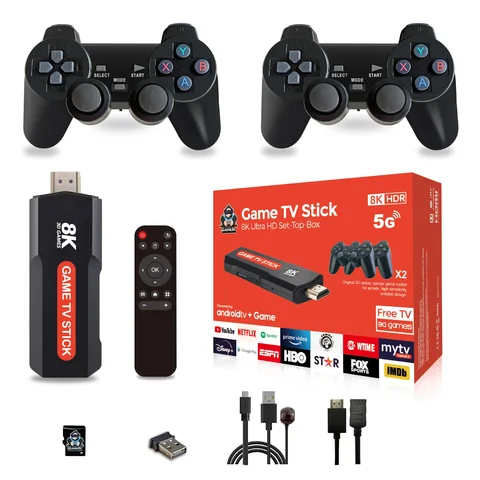 Q9 USB 2,0 двойная система Игровая приставка 8K Ретро консоль для видеоигр с беспроводным контроллером 64G TV Stick 10000 + игры для PSP gift