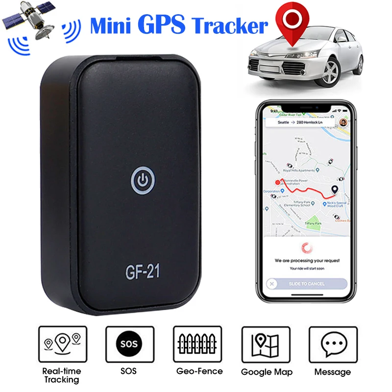Mini GPS Tracker GF21 GF09 GF07 Car Tracker Vehicle GPS Locator Anti-Lost Recording Listening Smart Tracking Device Auto Parts