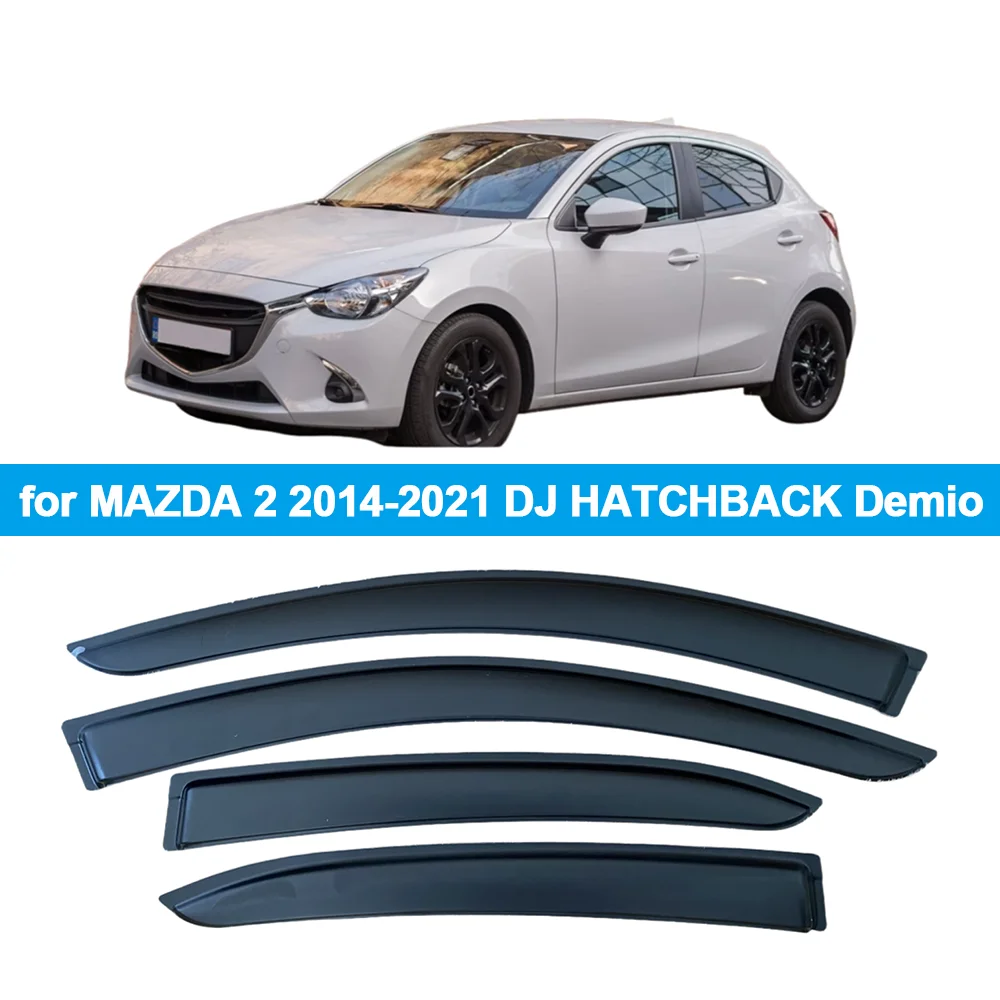 

Оконный козырек для MAZDA 2 DJ 2014 2015 2016 2017 2018 2019 2020 2021 HATCHBACK Demio, ветровые дефлекторы, защита от дождя, дверной козырек, вентиляционное отверстие