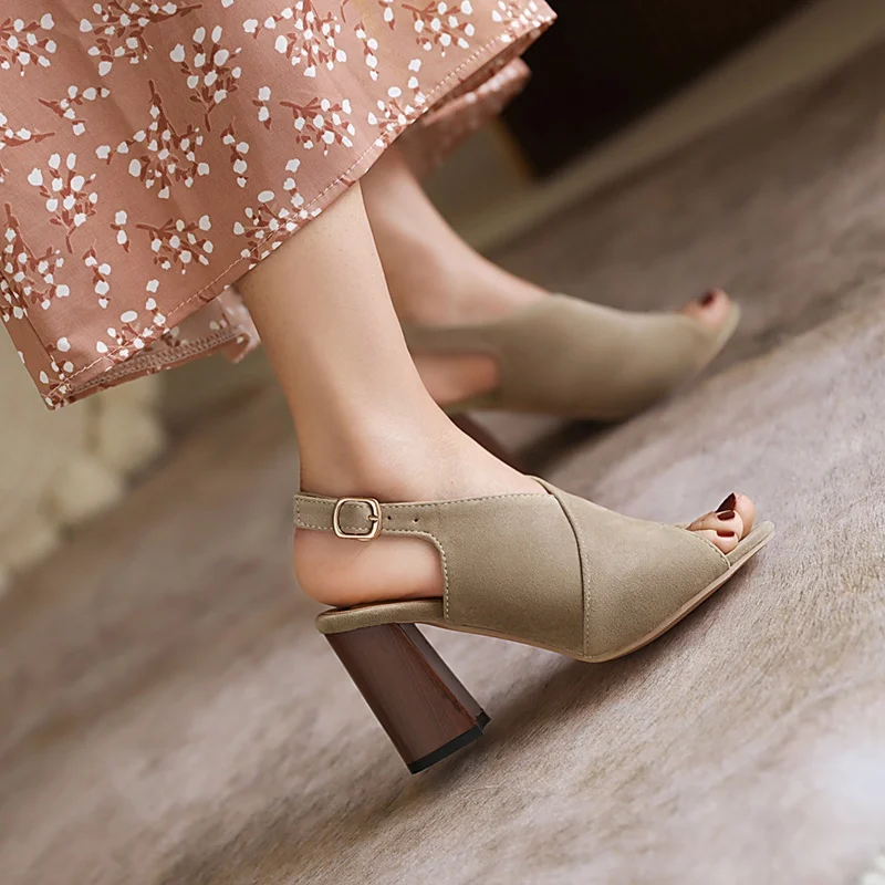 platform sandals wedge heels summer shoes women female party casual dress shoes buckle shoes ladies soft leather beach sandals