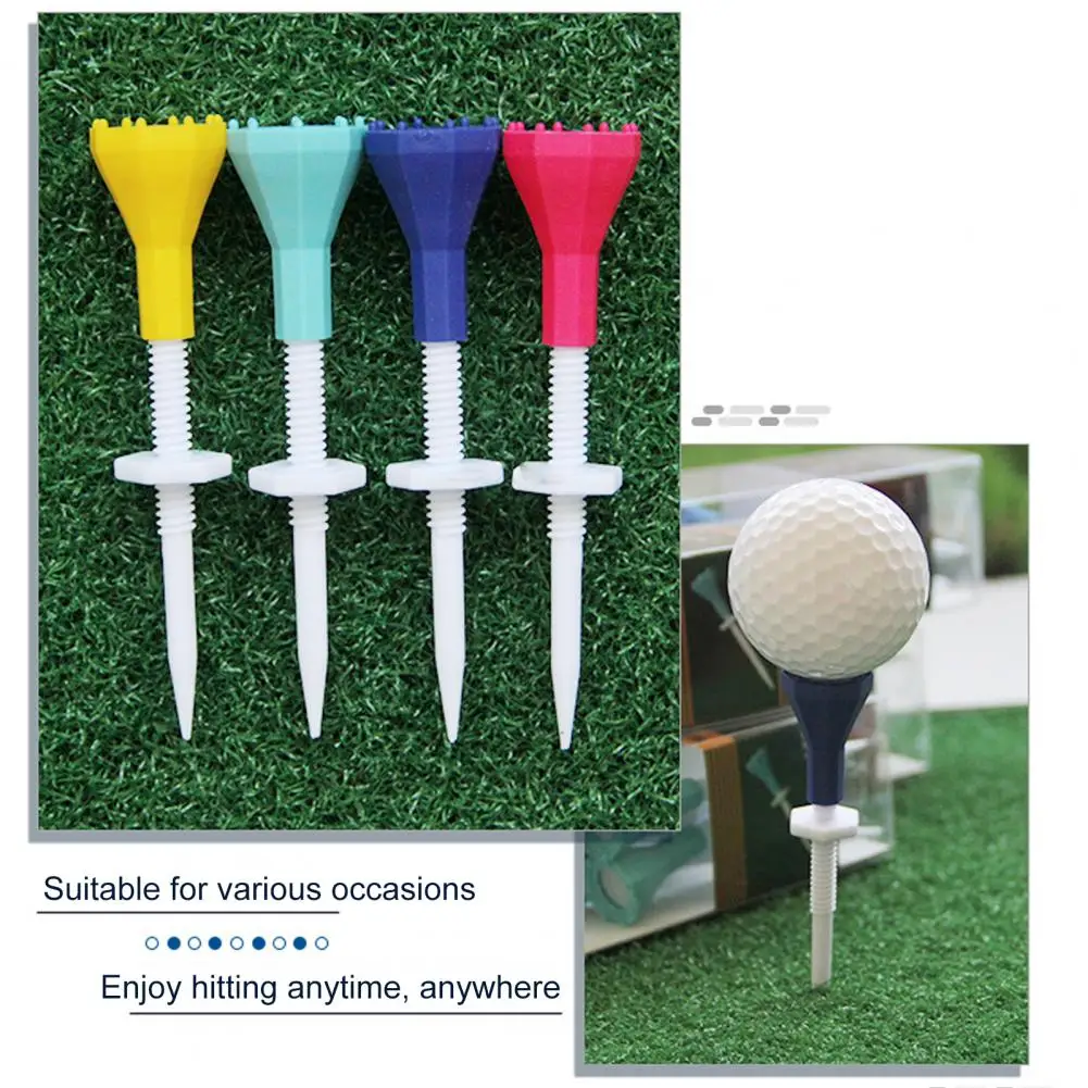 

Plastic Golf Tees Enhance Golf Game with 5pcs Compact Size Height Adjustable Lightweight Golf Tees Unbreakable Low Friction