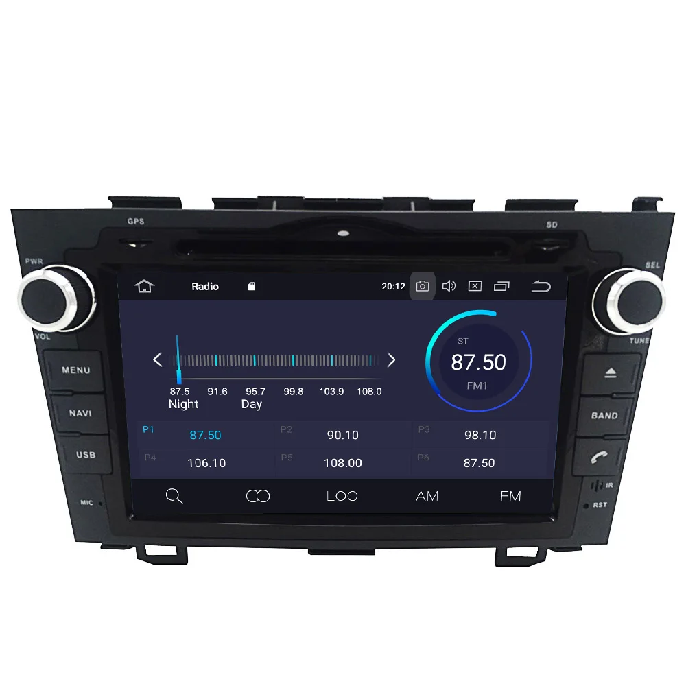 Aotsr Android 10.0 2 + 16G автомобильный радиоприемник с GPS-навигацией для Honda CRV CR-V 2006-2011 авто
