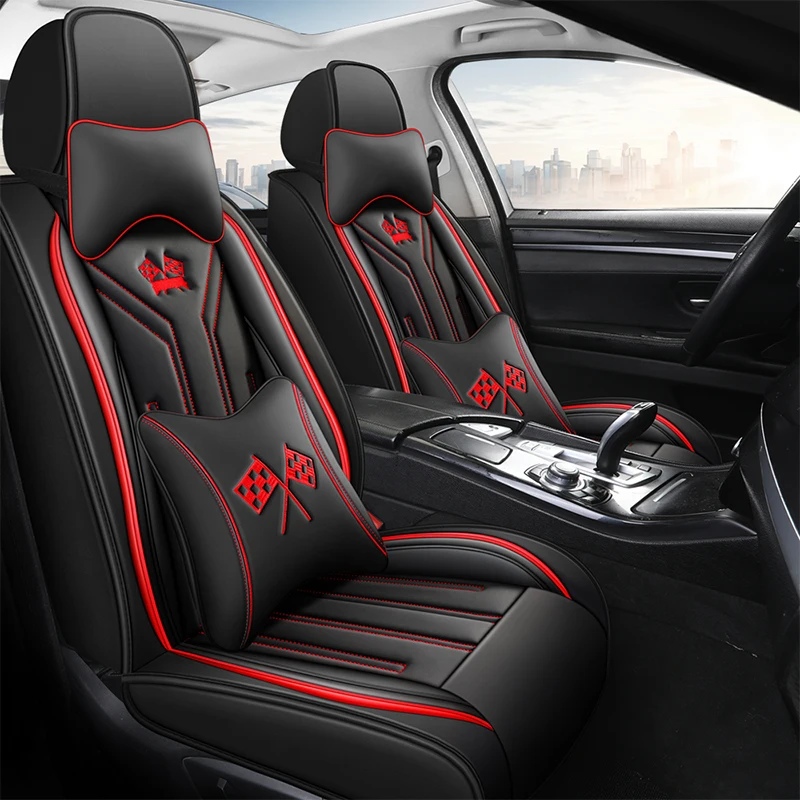 

Universal Leather Auto Car Seat Covers For Opel Astra j Toyota rav4 Porsche Cayenne Suzuki Vitara Audi q3 Interior Accsesories