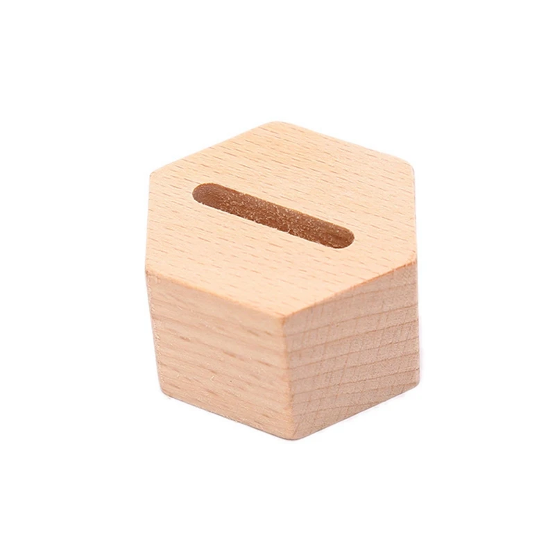 

Деревянная Шестигранная подставка для кольца в форме сердца, парные ювелирные изделия, подставка для кольца в подарок