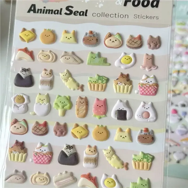 

3D мультяшные наклейки для журнала