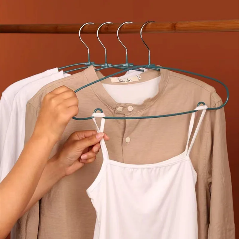 

Premium Non-Slip Clothes Hangers 40CM Strong Metal Wire Clothes rack Sleeveless tie can be easily hung up вешалка для одежды 옷걸이