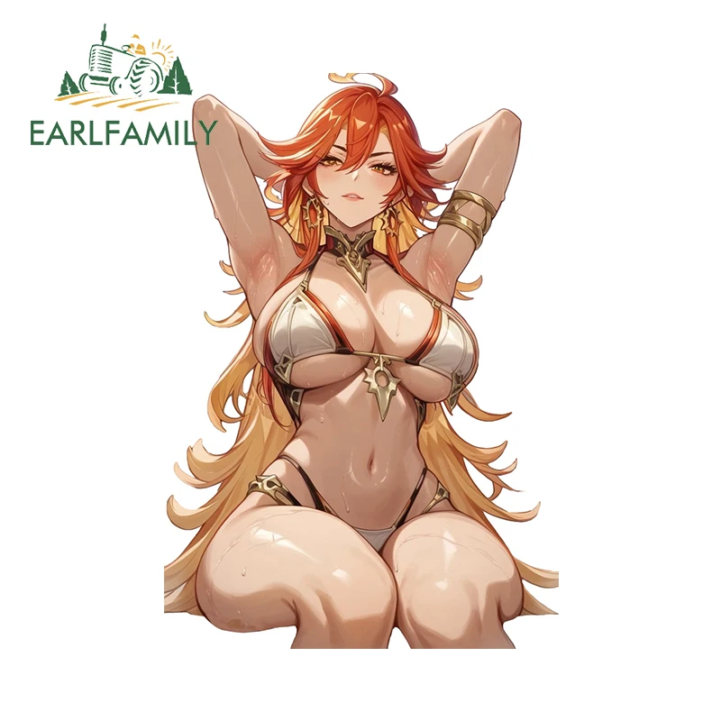 EARLFAMILY 13 см × 8 9 сексуальные Mavuika Genshin Impact автомобильные наклейки очаровательные G