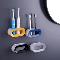 double hole toothbrush rack bathroom electric toothbrush holder punch free toothbrush storage rack