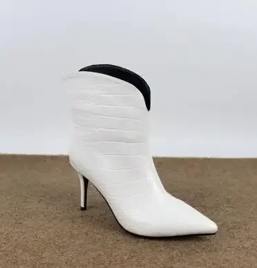 Dipsloot/Новые женские модные желтые белые черные короткие ботинки с крокодиловым