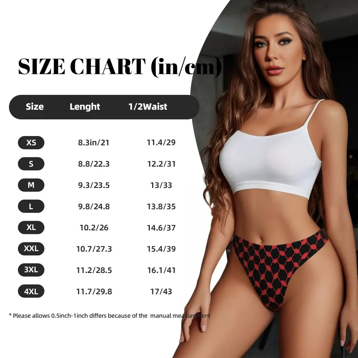 Custom Arabic Keffiyeh Traditional Pattern G-string Thong for Women Breathable Stretch Tatreez Embroidery Art Panties Underwear