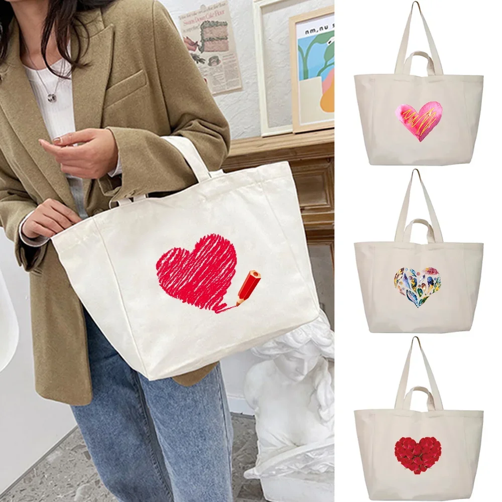

Handbag Travel Shopping Bags Canvas Shoulder Bag Shoulder bag Pouch Simple Student Style Portable Storage Packet Women 2023