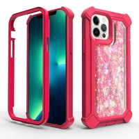 starry sky quicksand phone case for iphone 13 12 11 pro max x xr xs max 6 7 8 2022 bling sequins shockproof double layer cover