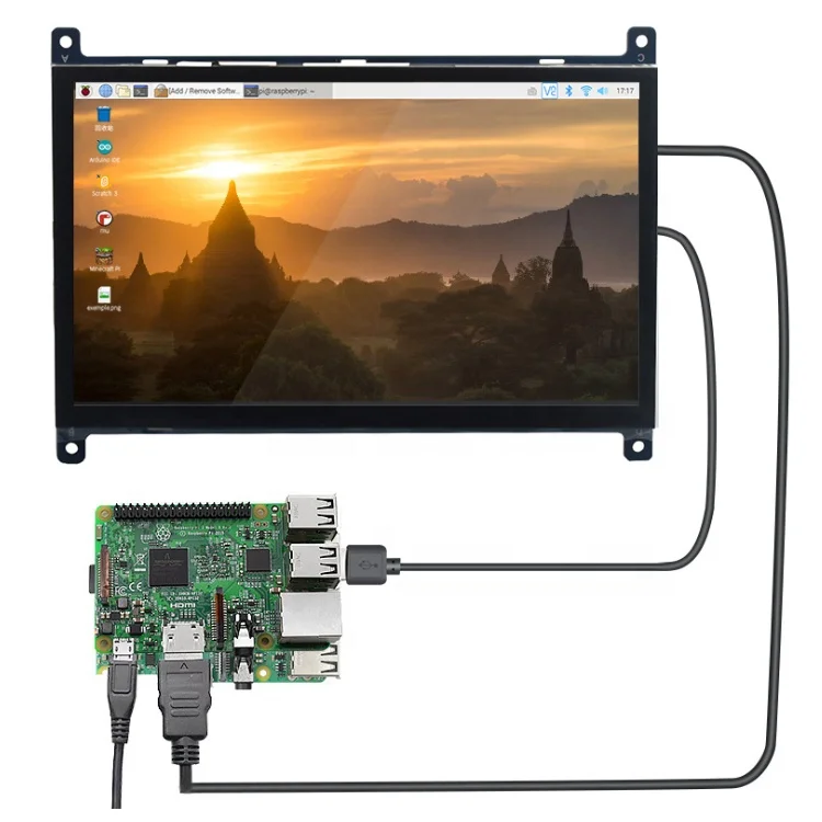 

Portable 10.1 lcd display 1280 X 800 ultra-clear resolution USB interface Raspberry pi display