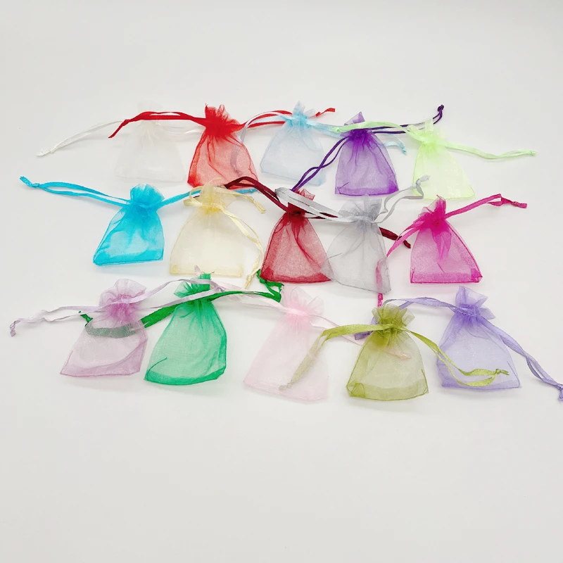 

100pcs Wedding Bag 20x30 Organza Gift Bag Packaging Jewelry Storage Bags Mesh Gift Pouches Small Sachet Drawstring Organza Bags