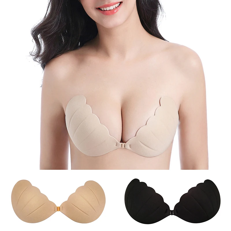 

Silicone Bra Invisible Push Up Sexy Strapless Bra Stealth Adhesive Backless Breast Enhancer For Women Lady Nipple Cover