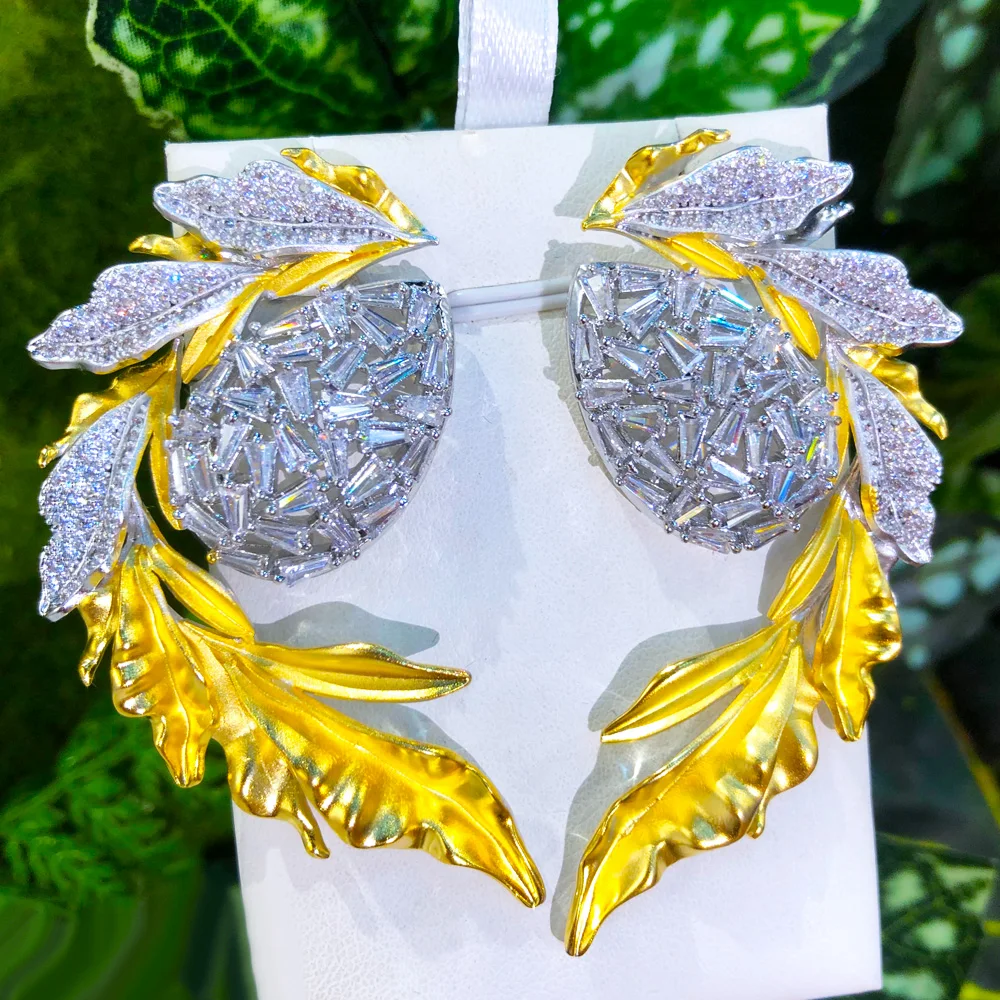 GODKI Роскошные обручальные серьги Naija для женщин свадебная вечеринка индийские