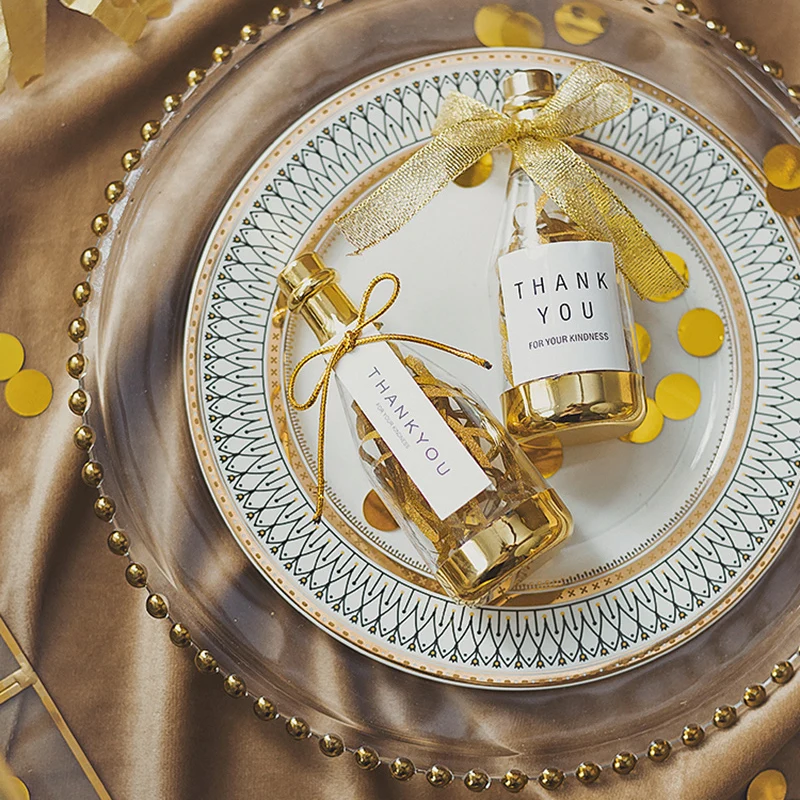 Продажа Пластиковая коробка для сладостей, 12 шт., пластиковая коробка для шампанского «сделай сам», подарочные коробки для детского праздника, свад...