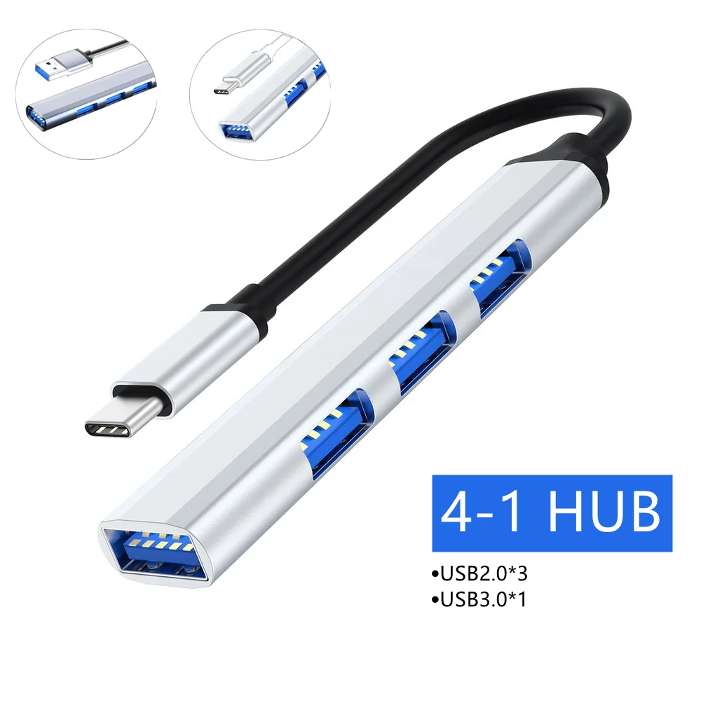 

Type C USB C HUB 3.0 3.1 4 Port Multi Splitter Adapter OTG For Lenovo HUAWEI Xiaomi Macbook Pro 15 Air Pro Accessories USB Hub