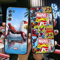 marvel comics phone cover hull for samsung galaxy s6 s7 s8 s9 s10e s20 s21 s5 s30 plus s20 fe 5g lite ultra edge