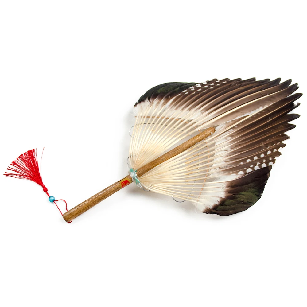 

1PCS New Goose Feathers Wild duck Fan Dance perform Carnival Home DIY Craft Decor Weddings Hotel Gift Held Fan Plume Accessories