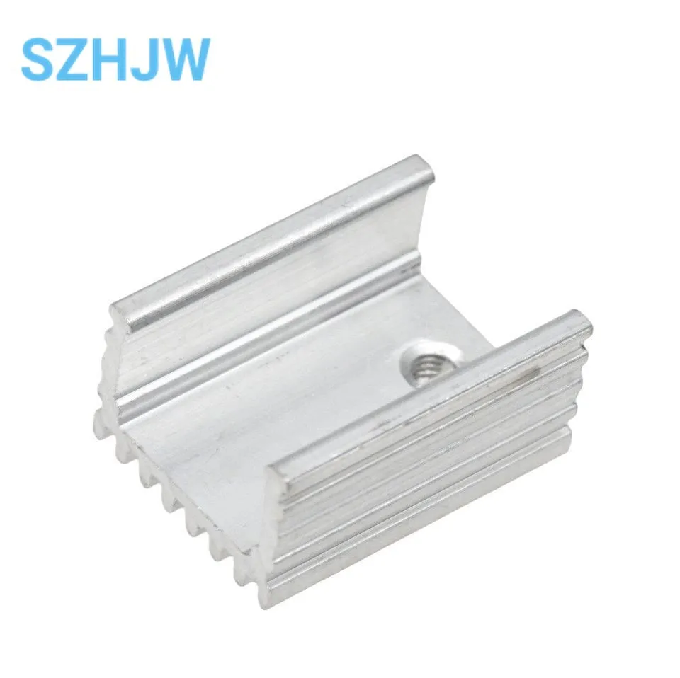 10 шт. Радиатор кулер радиатор 15x10x2 0 мм Высокое качество Серебряный 220 транзистор