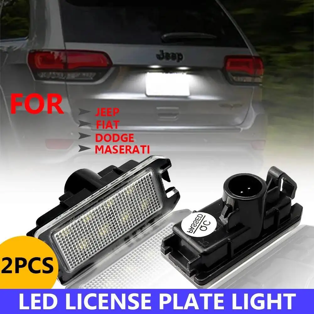 

2X Canbus 18LED подсветка номерного знака для 14-20 Jeep Grand Cherokee WK2 14-17 Compass Patriot 2015-2017 Dodge Viper 13-17