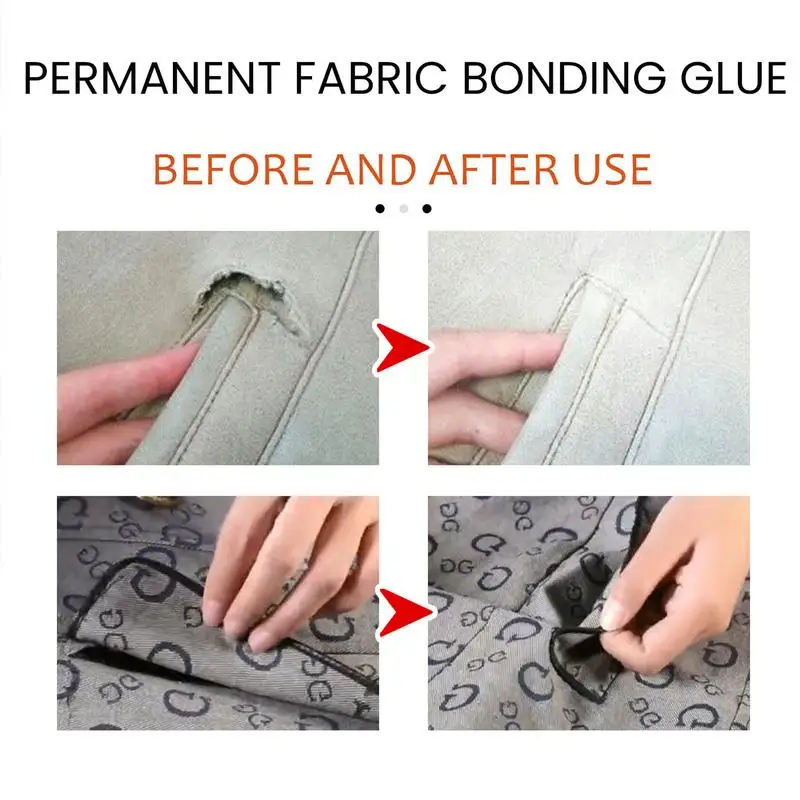 wa Klej do tkanin łatek Mocny wodoodporny klej szycia szybkiej naprawy Super