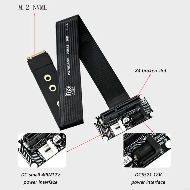 PCIe4.0 4X M.2 NVMes для адаптеров внешних видеокарт для настольных компьютеров и ноутбуков с быстрой скоростью 64 Гбитс и 896C (art.: 3920db1b5ff90) - 3920db1b5ff90