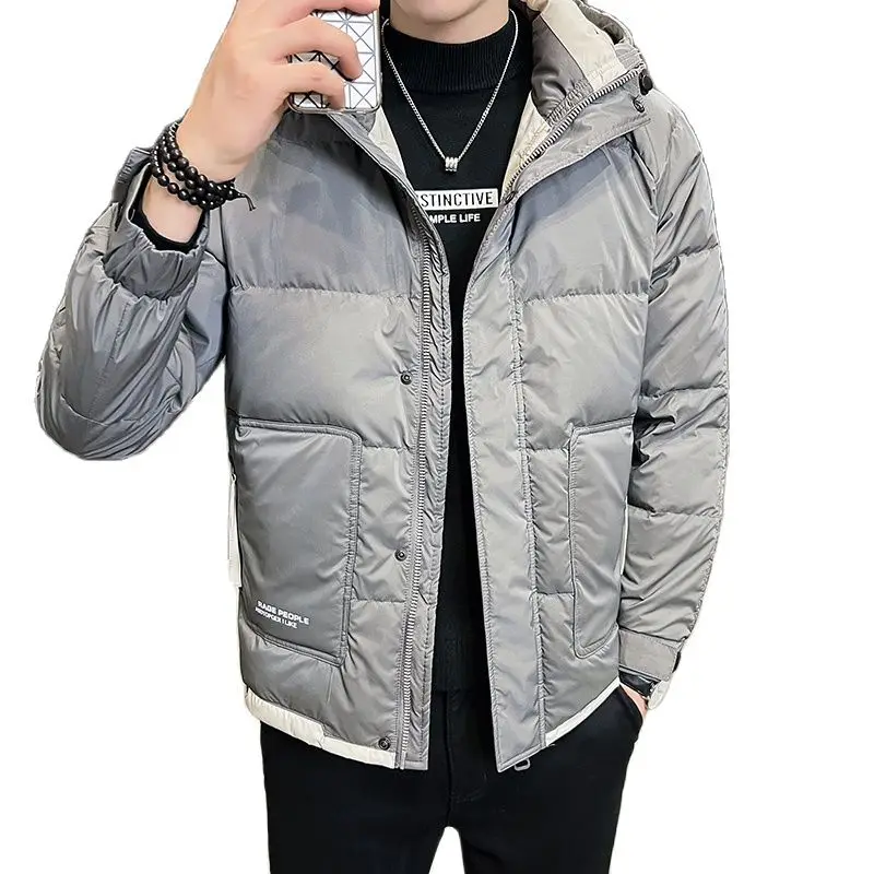 2022 New Men's Winter Thickened and Warm Men's Down Jacket Fashion Handsome Hooded Men's Jacket Size L-5XL item  ZRS-8819 enlarge