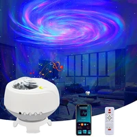 galaxy starry sky bluetooth projector music speaker led night light projector nebula ocean star projector moon night lamp
