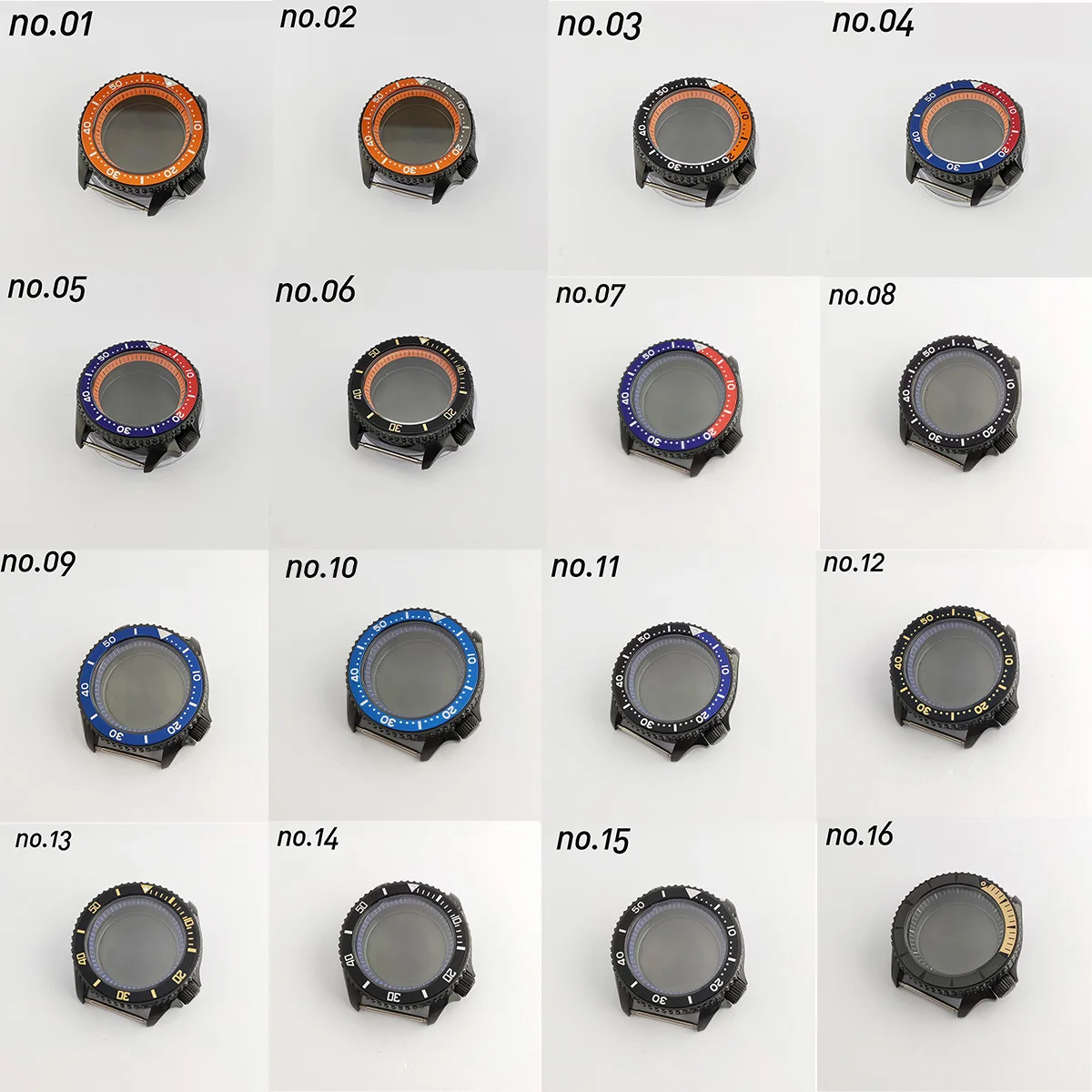 

NH35 NH36 case 41.5 mm sapphire glass plated stainless steel suitable for NH35 NH36 movement watch replacement parts case