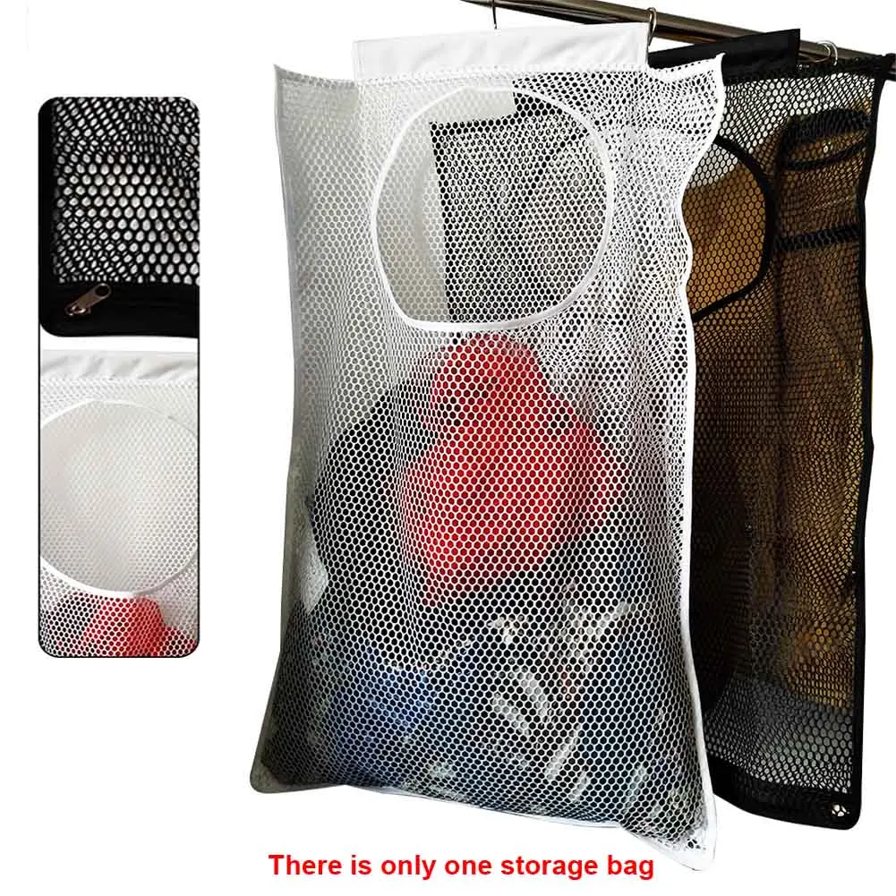 

Cleaning Mesh Over Door Folding Hanging Dirty Clothes Portable Bathroom Storage Bag Basket Durable Laundry Hamper Space Saving
