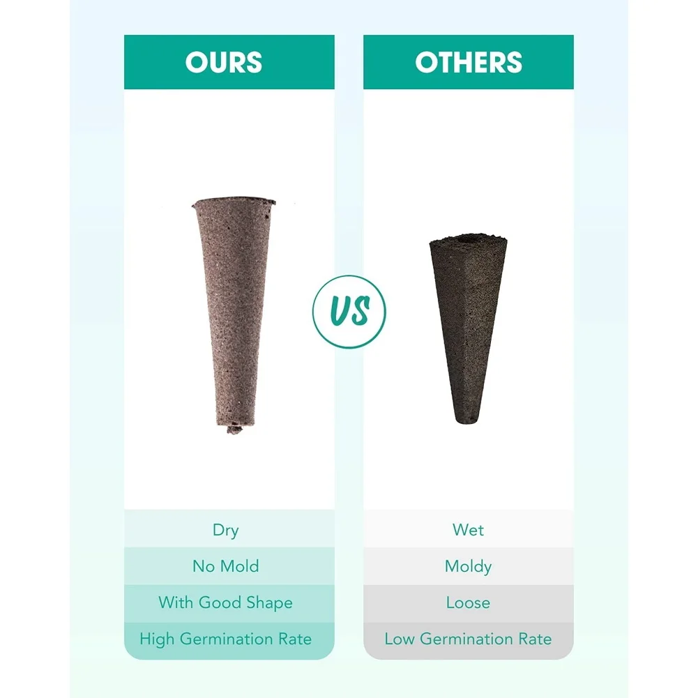 50 упаковок губок для выращивания сменный корень стартовых стручков семян