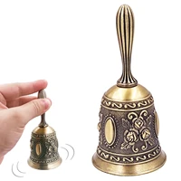 metal hand bell brass chinese traditional fengshui handicraft lucky dinner prayer alarm tibetan buddhist handmade brass bell