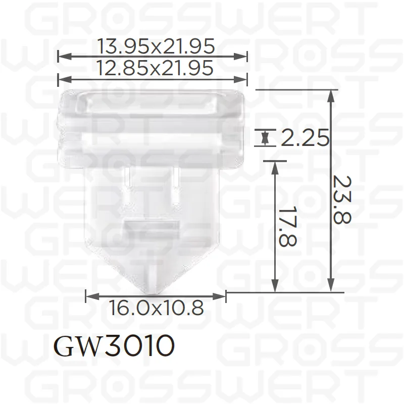 10 шт. GW3010 (Volvo 31214496)