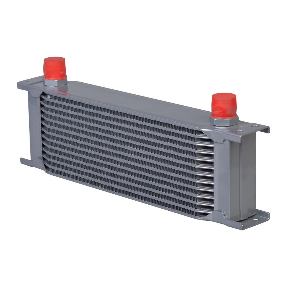 Универсальный серебристый 13 рядов комплект масляного радиатора с синим масляным